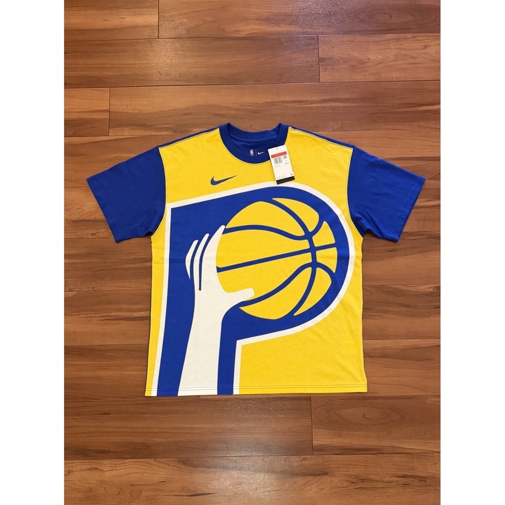 Nike Indiana Pacers Tee Shirt Essential City Edition NBA Men's Large Loose Fit